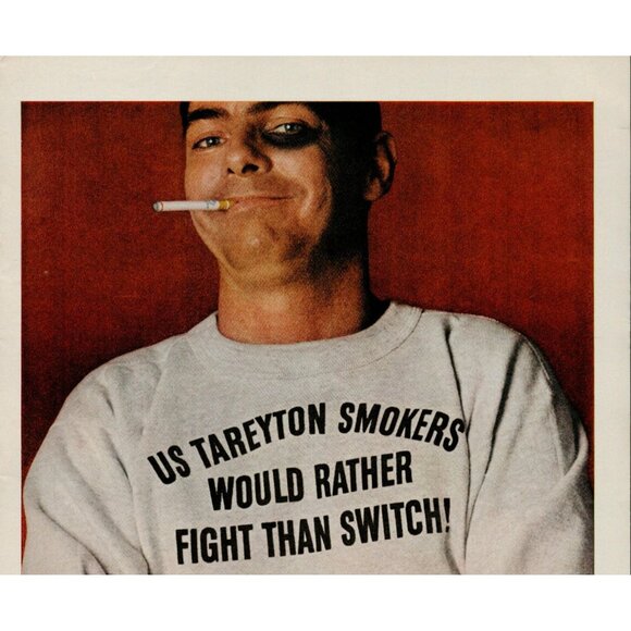 1965 Tareyton cigarettes Vintage Print Ad (L19) - Picture 2 of 3